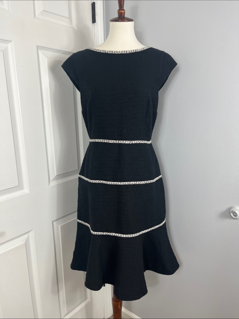 Ann Taylor Tweed Fit & Flare Dress - Picture 2 of 11